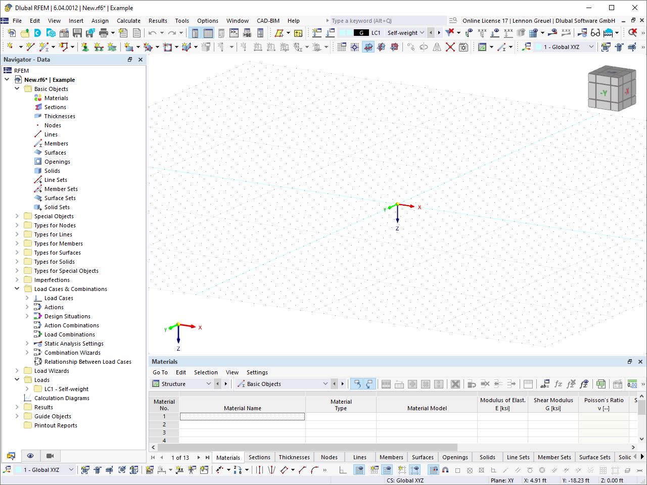 RFEM 用户界面