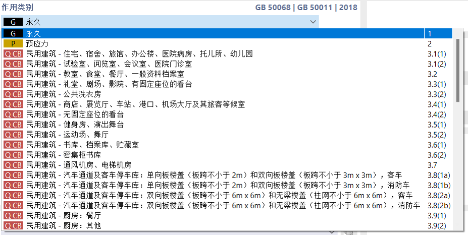 选择作用类别