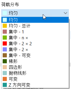 选择荷载分布