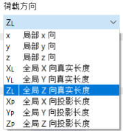 选择荷载方向