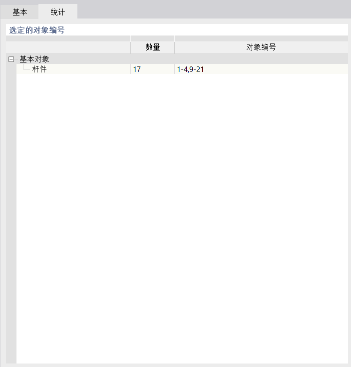 统计选项卡