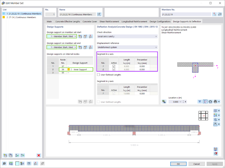 挠度分析的参考长度