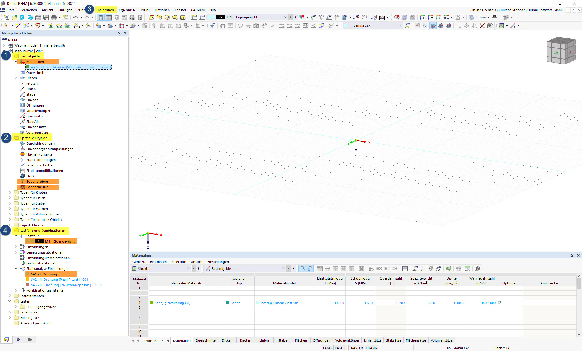 RFEM 6 支座中纳入岩土工程分析