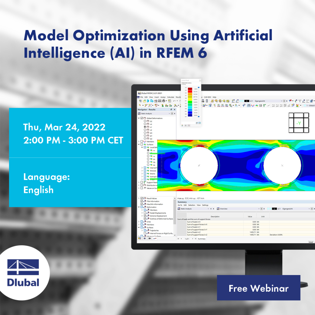 RFEM 6 中使用人工智能优化模型