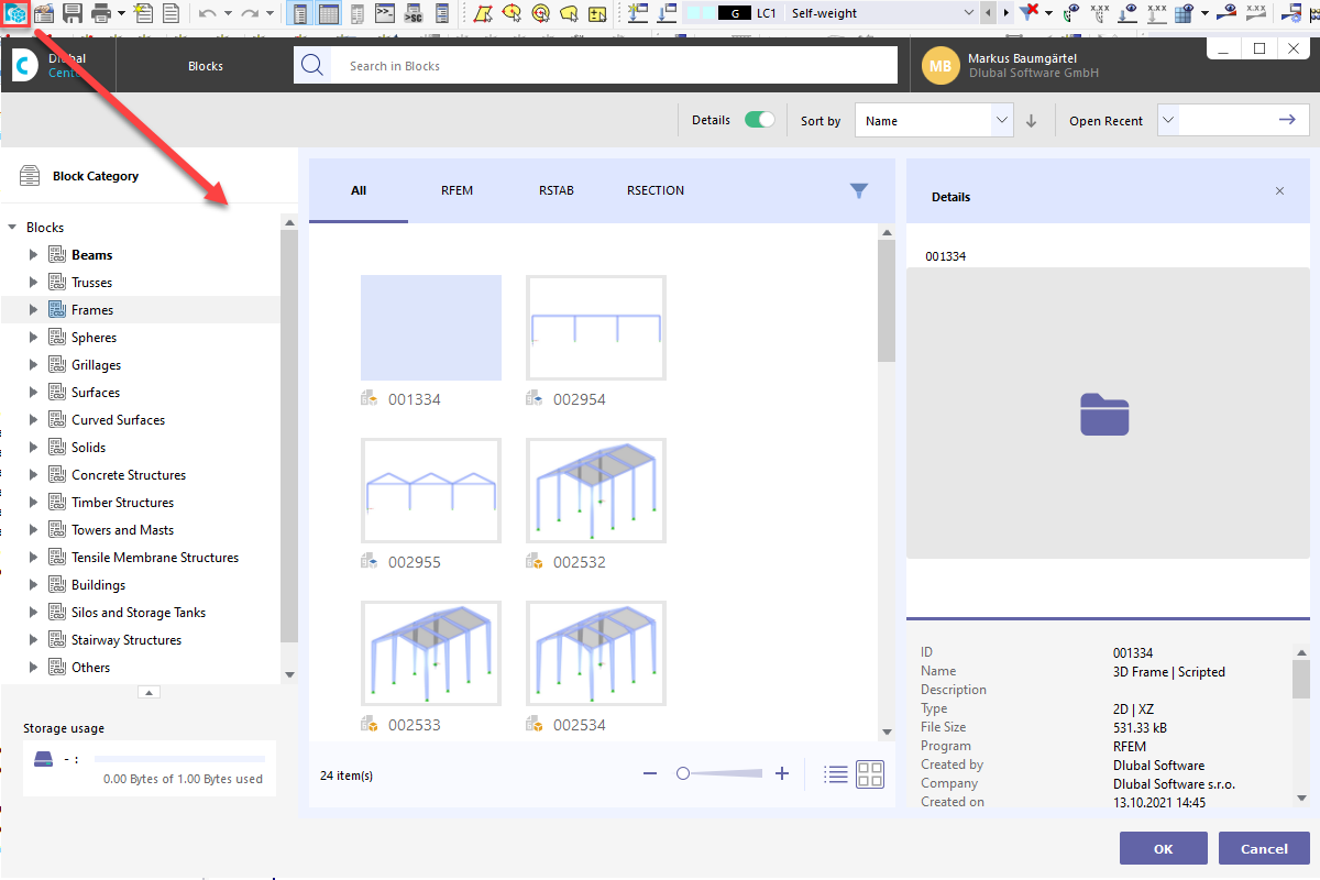FAQ 005262 | 我下载了 RFEM 6，但我没有像在 RFEN 5 中那样找到“生成模型 - 杆件”选项。 你能告诉我吗