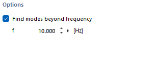 搜索自振频率高于 10 Hz