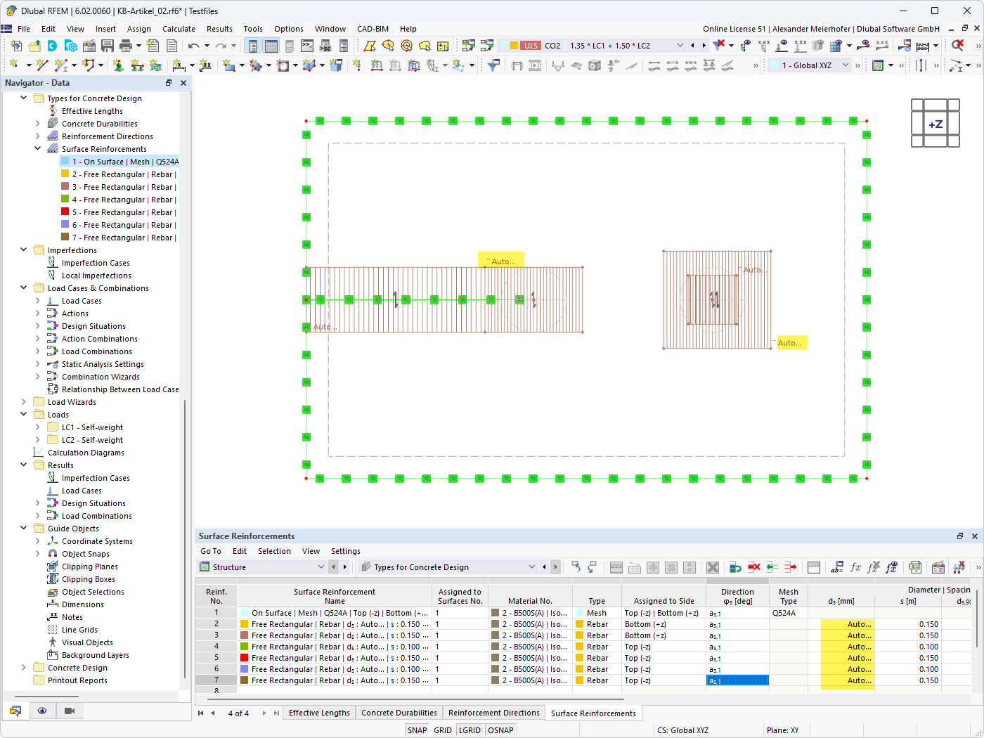 知识库 001842 | 待设计区域配筋的输入以图形和表格形式显示