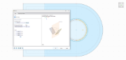 在 CAD 软件中显示镜像的接触固体