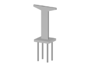 模型 004495 | 桥桩