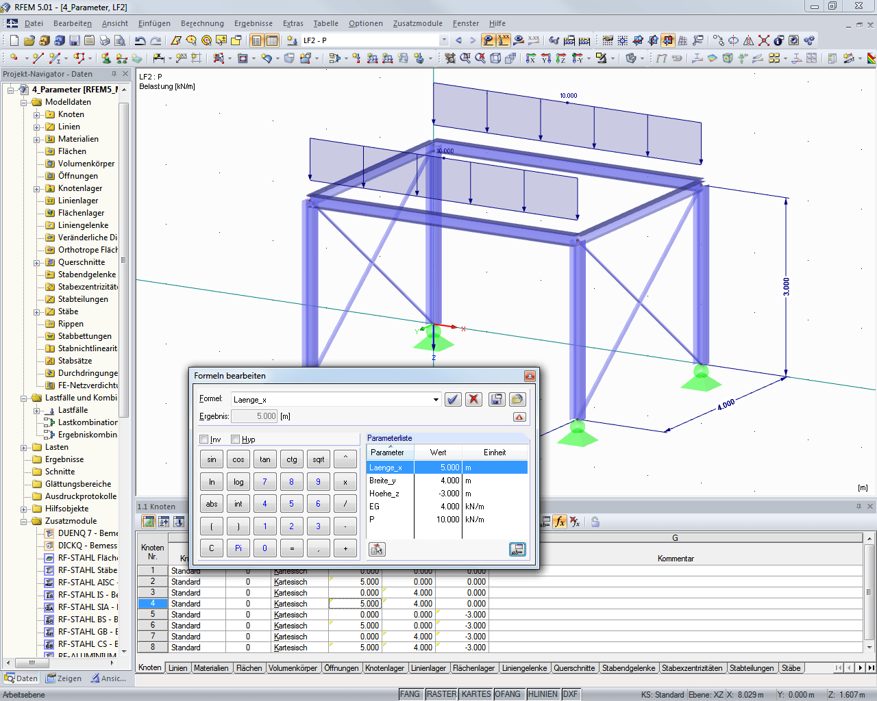 RSTAB 8 | 横幅 G | 快速建模的实用工具 RFEM
