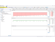 “结果分布”对话框，显示应力和应力比图表