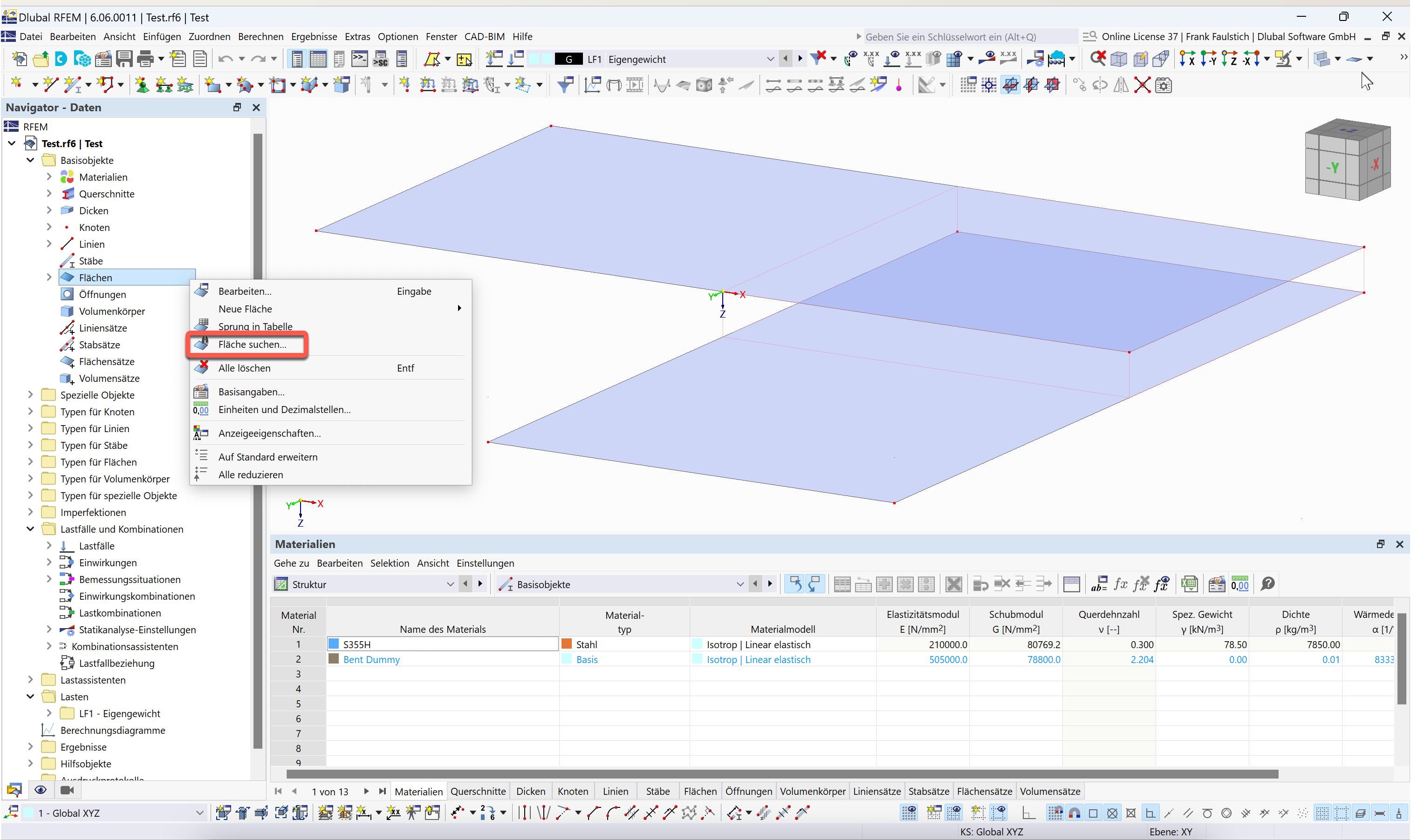 FAQ 005545 | RFEM 6 如何查找带有特定编号的面？