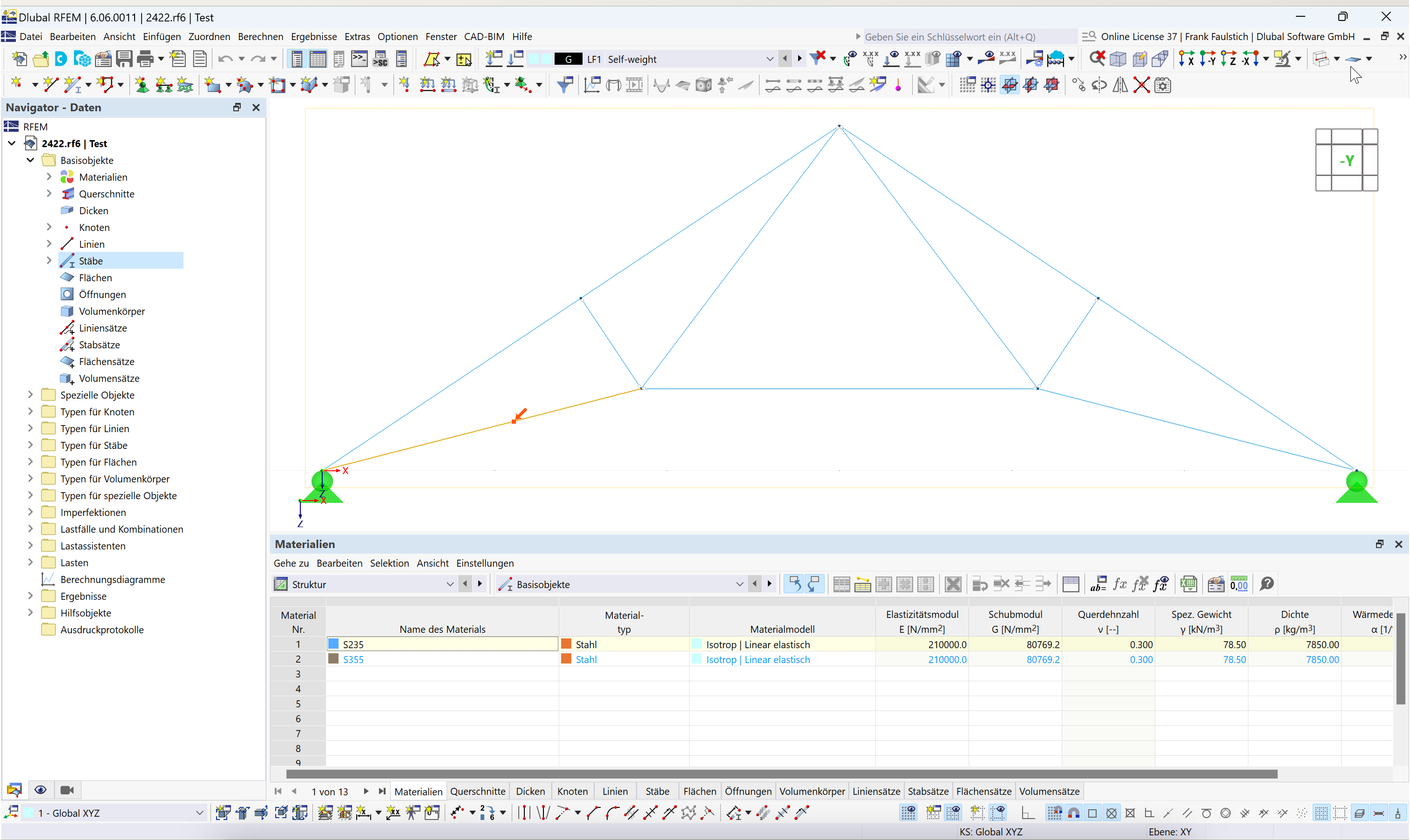 FAQ 005548 | 如何在 RFEM 6/RSTAB 9 中查找具有特定编号的杆件？