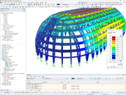 RFEM 中飞艇机库的变形