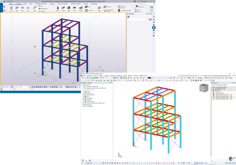 RFEM 6 与 Tekla Structures 之间的 DSTV 数据交换，提高建模流程的工作效率。
