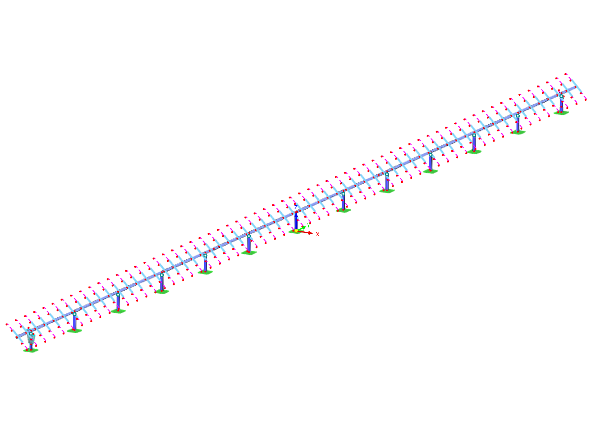Modelo de seguidor solar (© Axial Structural Solutions)