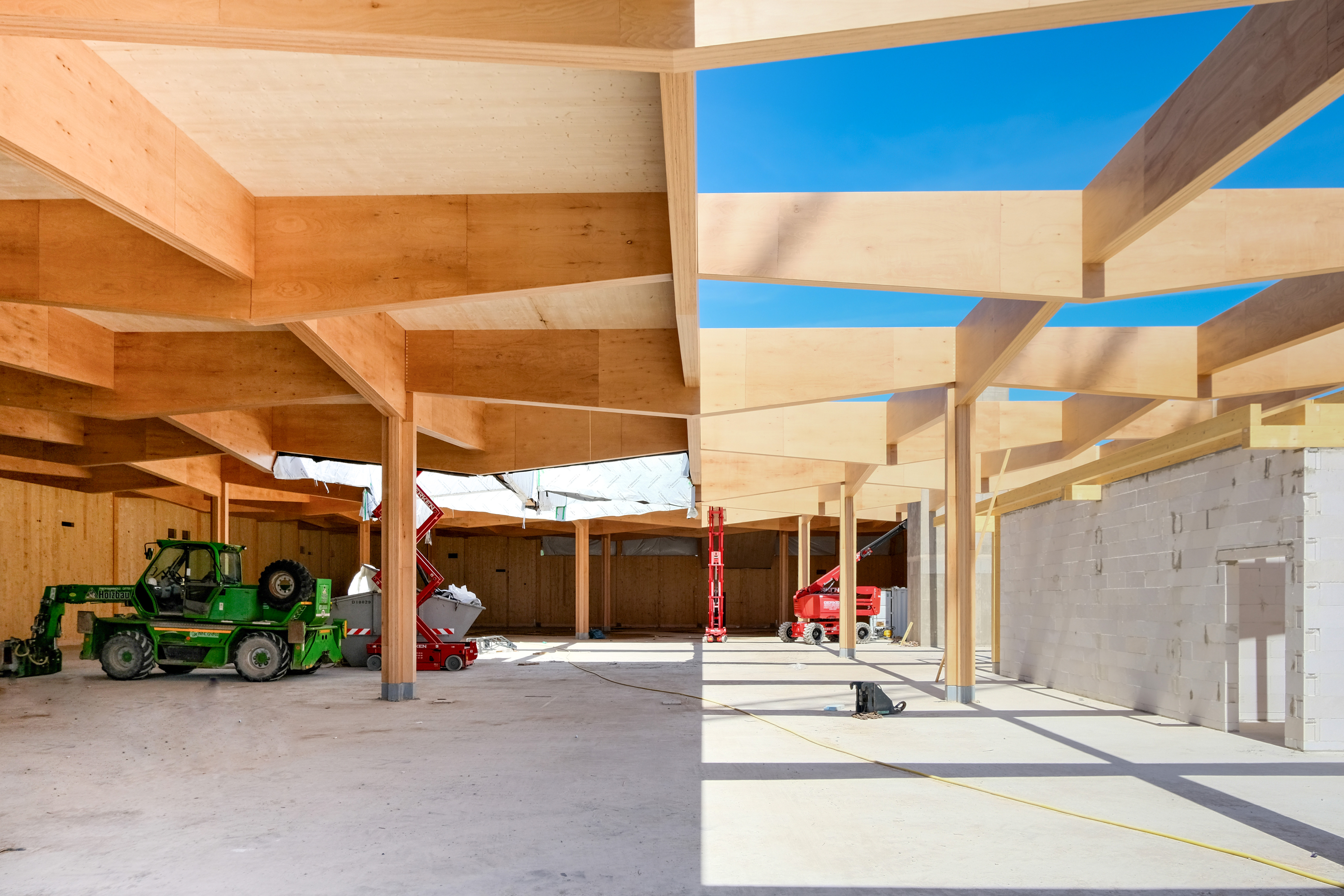 木结构 Rewe Königs Wusterhausen | © B+G